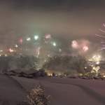 Feuerwerk Ortsblick Wagrain 10 Silvester 2013-14